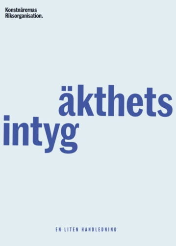 Konstnärernas Riksorganisation, klicka för mer info